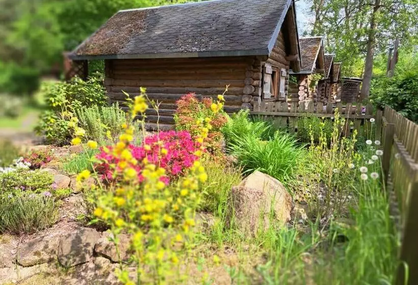 ペンション Birkenhof Ashram Familien Blockhütten