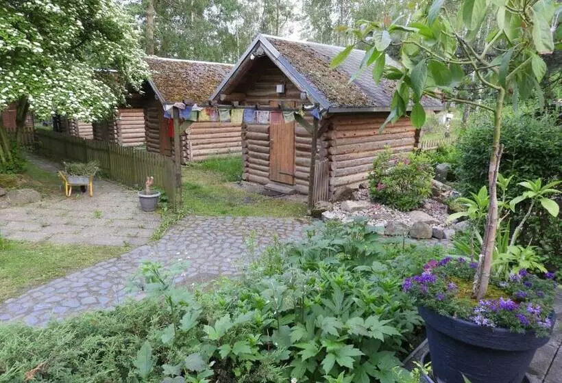 ペンション Birkenhof Ashram Familien Blockhütten