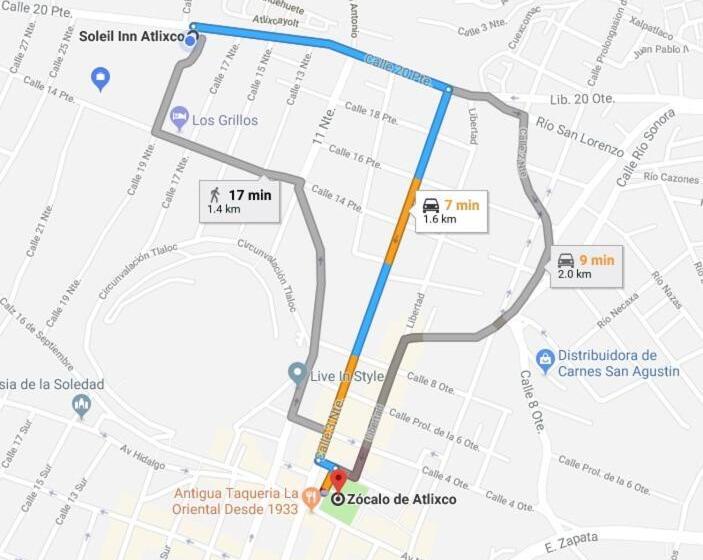 ホテル Soleil Inn Atlixco