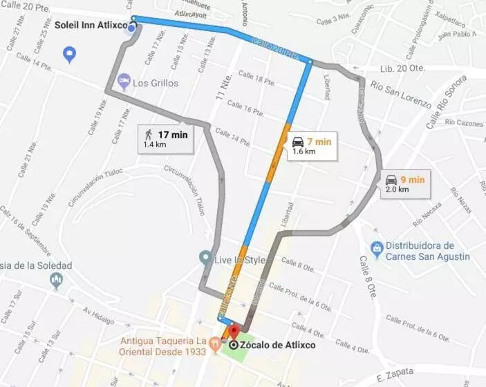 호텔 Soleil Inn Atlixco