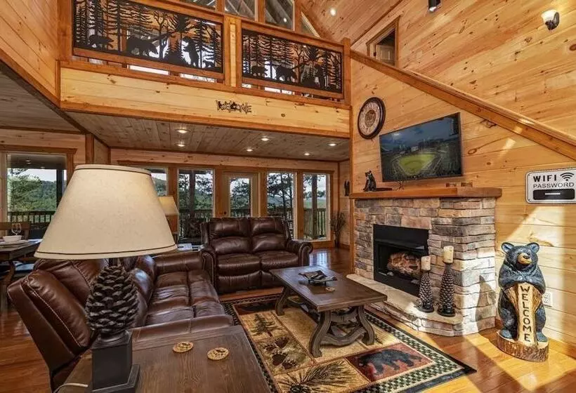 Big Bear Retreat   4 Bedrooms, 4.5 Baths, Sleeps 12 4 Cabin By Redawning
