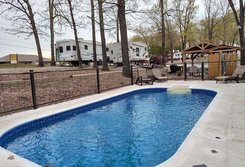 호텔 Treetopper Fully Set Up Tent Site With Bbq, Firepit, Outdoor Pool & Hiking