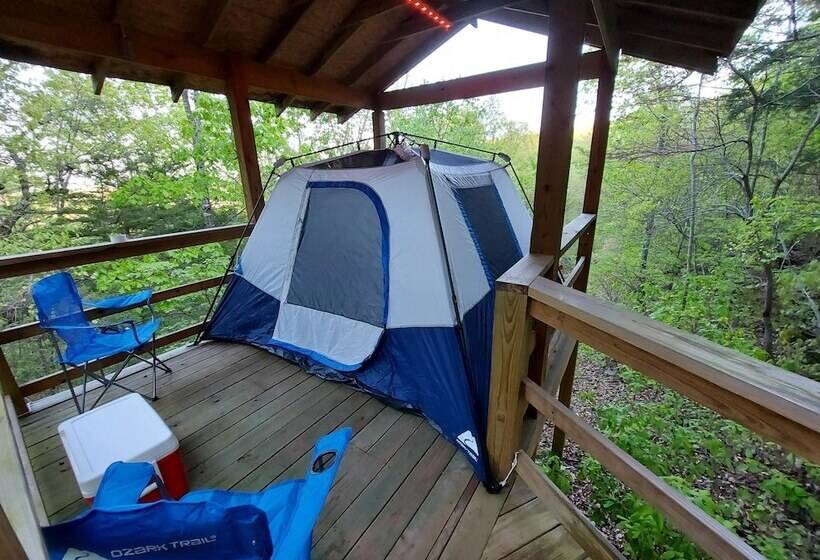 호텔 Treetopper Fully Set Up Tent Site With Bbq, Firepit, Outdoor Pool & Hiking