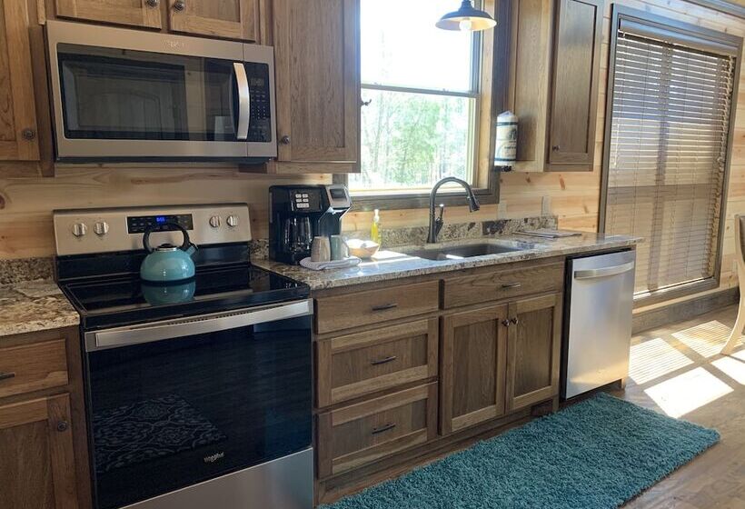 Standing Bear Studio Cabin With Hot Tub On The Deck By Redawning