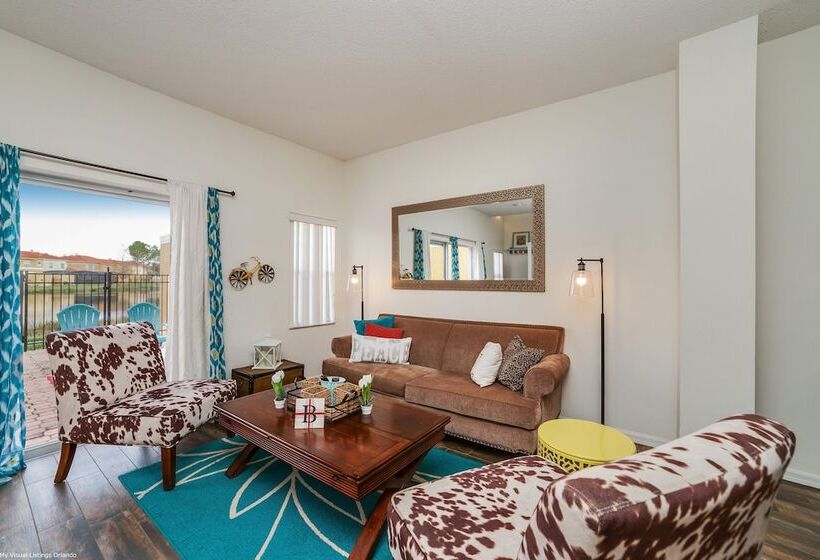 Newly Renovated, Spacious 3bd/2.5ba Villa With Lake View, Near Disney #3tv709