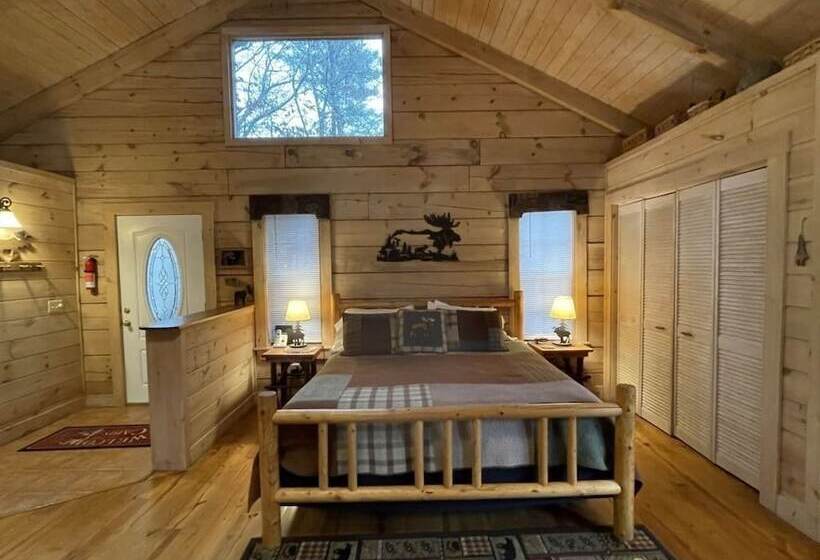 Private And Perfect! Hot Tub, King Bed, Fireplace Dog And Motorcycle Friendly Studio Cabin By Re