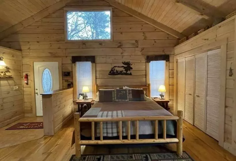 Private And Perfect!   Hot Tub, King Bed, Fireplace   Dog And Motorcycle Friendly Studio Cabin By Re