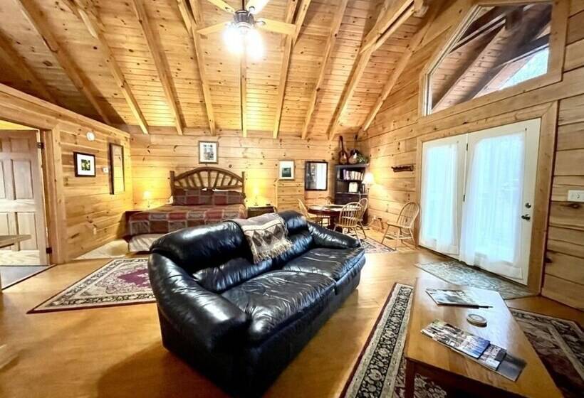 Romantic, Pet Friendly Cabin With Private Hot Tub, Washer/dryer And Full Kitchen Studio Cabin By Red