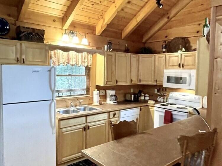 Romantic, Pet Friendly Cabin With Private Hot Tub, Washer/dryer And Full Kitchen Studio Cabin By Red