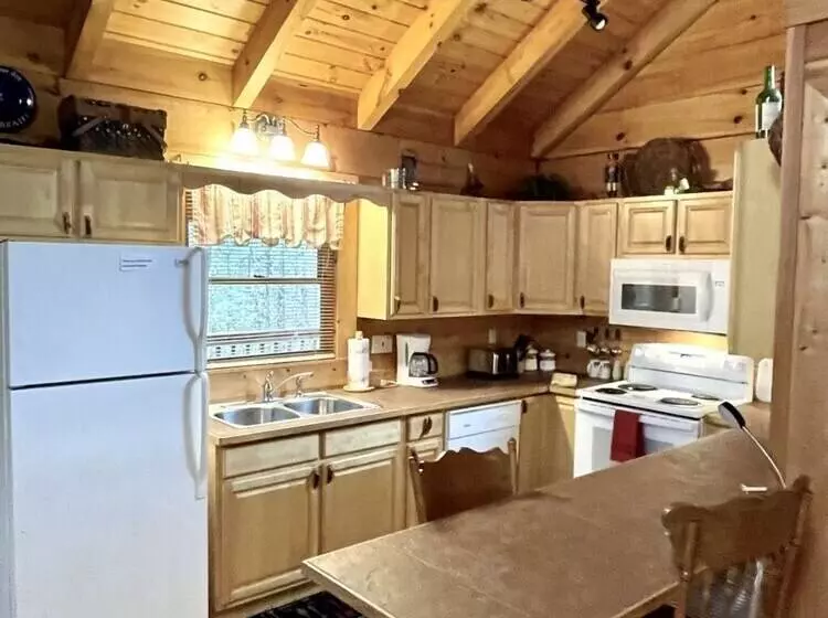 Romantic, Pet Friendly Cabin With Private Hot Tub, Washer/dryer And Full Kitchen Studio Cabin By Red