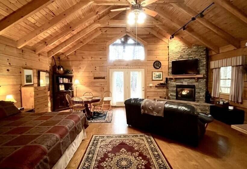 Romantic, Pet Friendly Cabin With Private Hot Tub, Washer/dryer And Full Kitchen Studio Cabin By Red