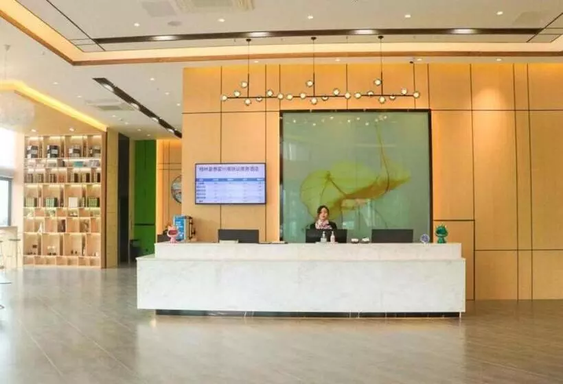 Hotelli Greentree Inn Shanxi Linfen Huozhou Highspeed Railway Station