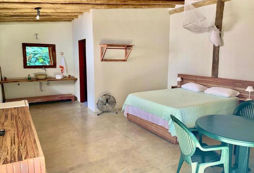 펜션 Prumirim Camping & Chalés