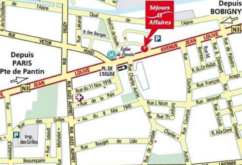 Séjours & Affaires Pantin Charles De Gaulle