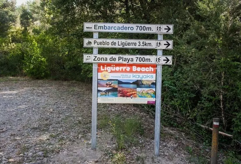 בית מלון כפרי Camping & Bungalows Liguerre De Cinca