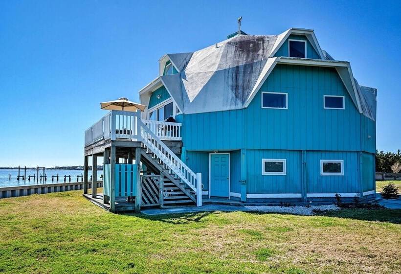 Atlantic Coast Dome Home Across From Sound W/ View