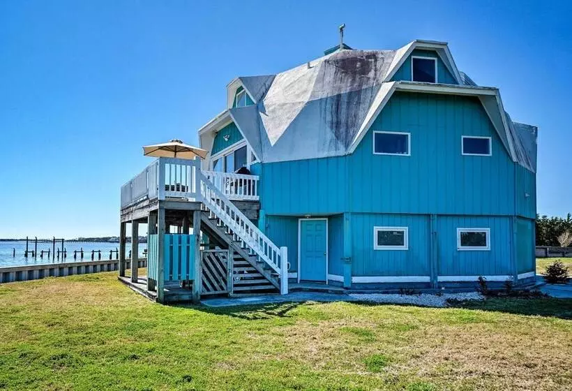 Atlantic Coast Dome Home Across From Sound W/ View