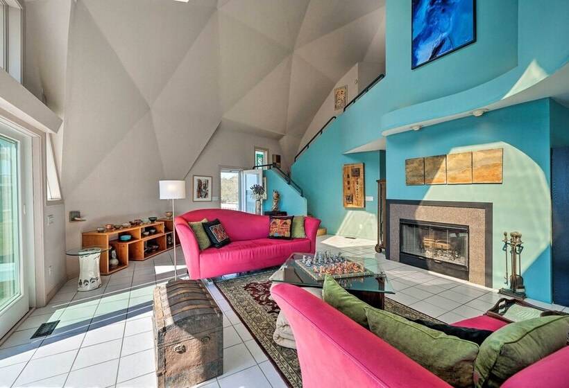 Atlantic Coast Dome Home Across From Sound W/ View