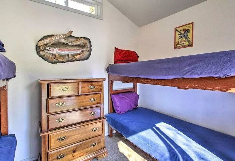 Lakefront Cabin W/ Stunning Mountain Views & Dock!