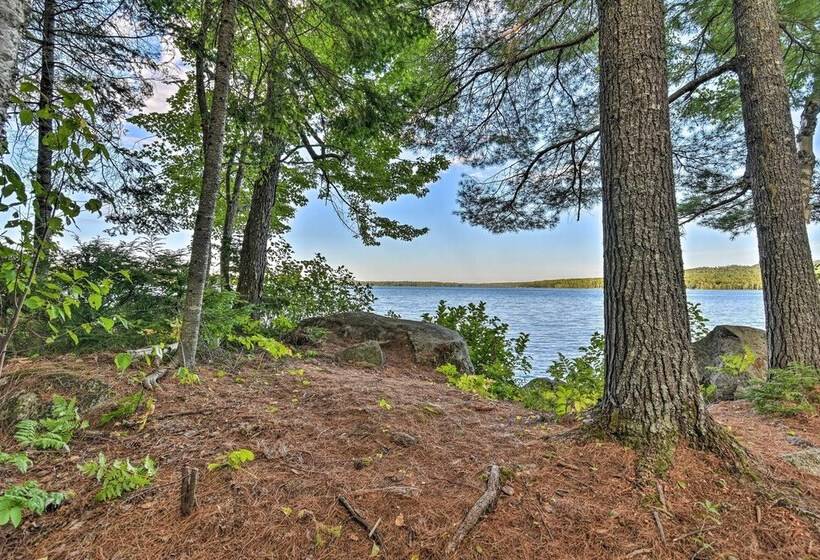 Lakeside Livin: Cozy Cabin Steps To Sebec Lake!