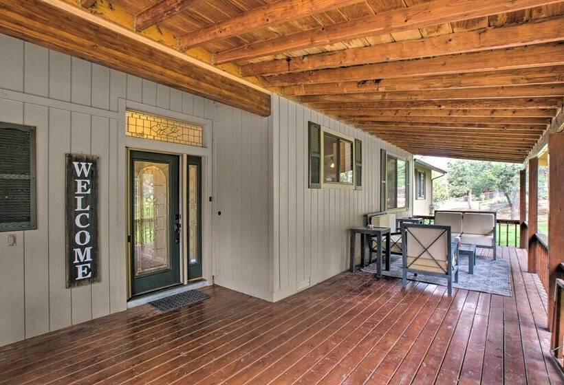 Sauna, Deck & Fire Pit:  Rocking Horse Ranch