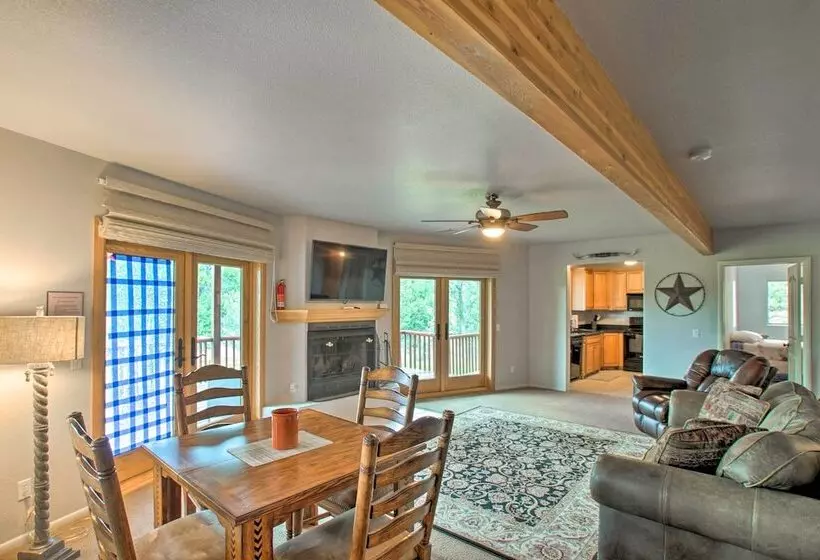 Sauna, Deck & Fire Pit:  Rocking Horse Ranch