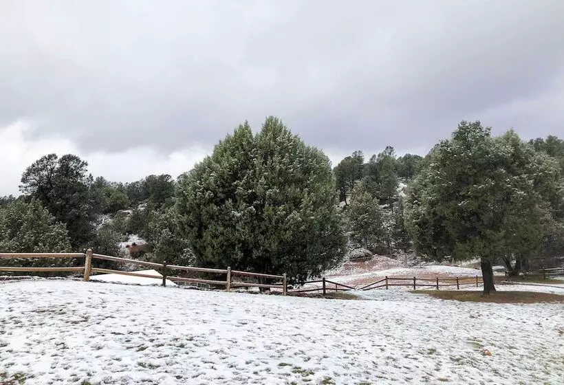 Sauna, Deck & Fire Pit:  Rocking Horse Ranch