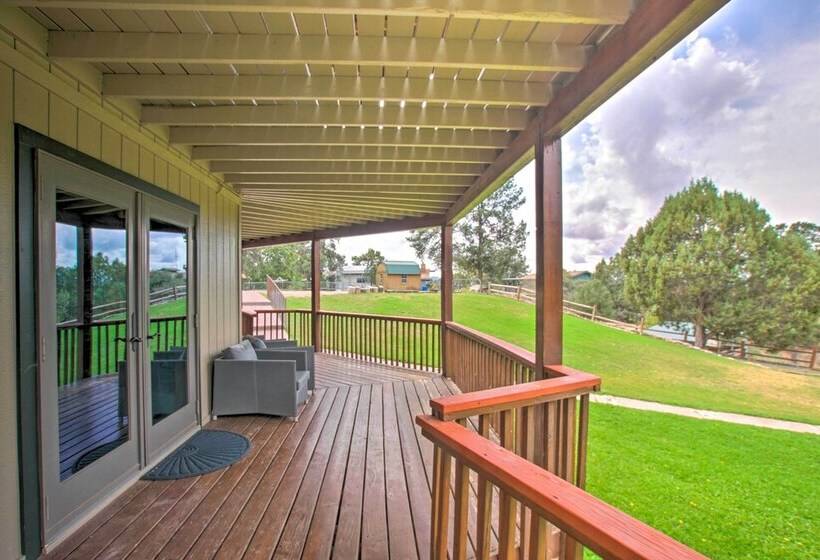 Sauna, Deck & Fire Pit:  Rocking Horse Ranch