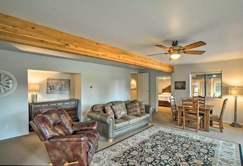 Sauna, Deck & Fire Pit:  Rocking Horse Ranch