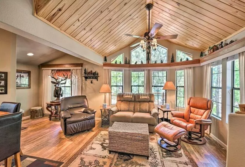 Near Hikes: Cabin W/ Furnished Deck In Show Low