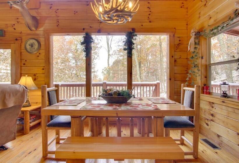 Secluded Smoky Mountain Cabin W/ Wraparound Deck!