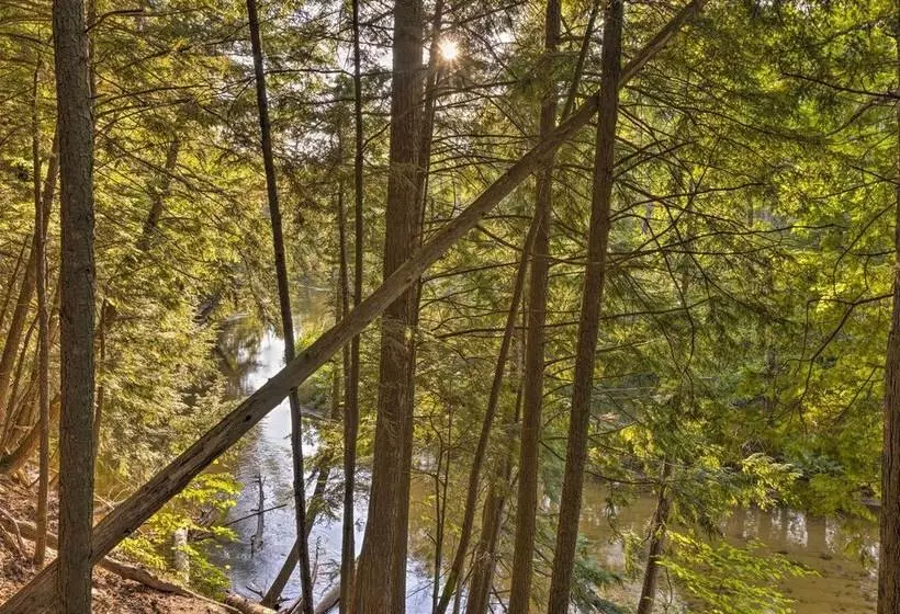 Charming Thompsonville Home W/ On Site River!