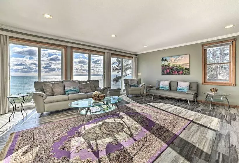East Tawas Home W/ Patio, Lake Huron On Site