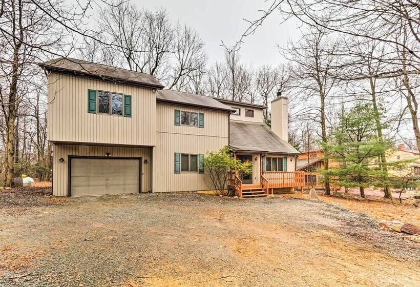 Lake Harmony Home W/ Deck 3 Mi To Ski Slopes!