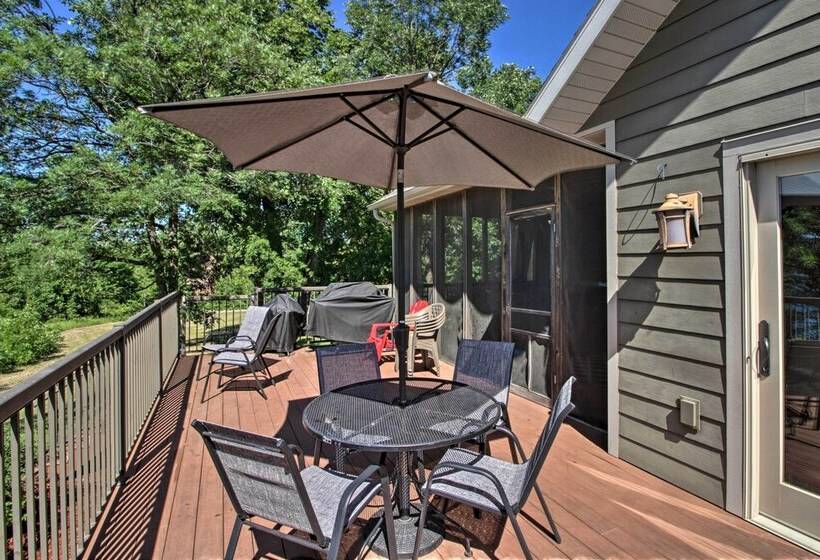 Dock, Hot Tub & Game Room: Luxe Lake Latoka Home