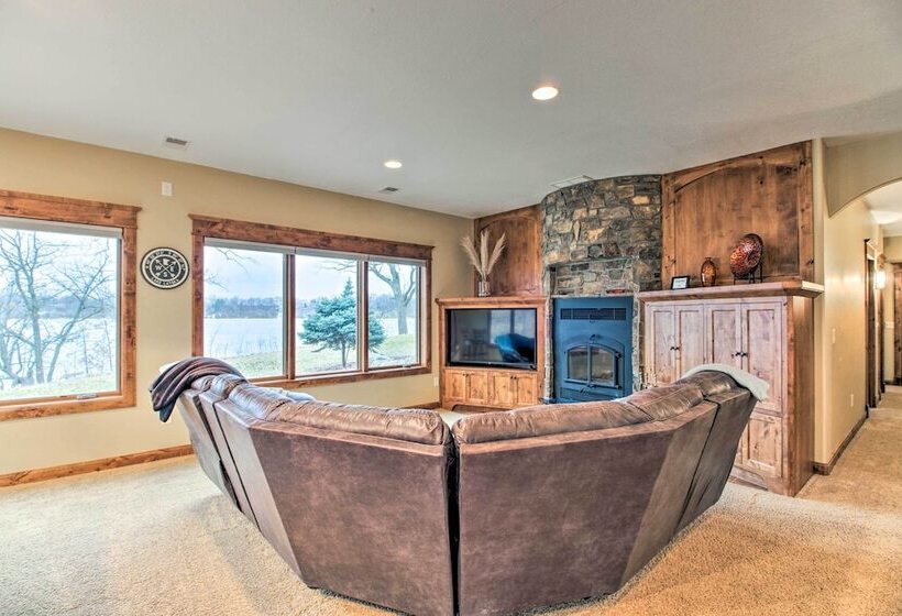 Dock, Hot Tub & Game Room: Luxe Lake Latoka Home