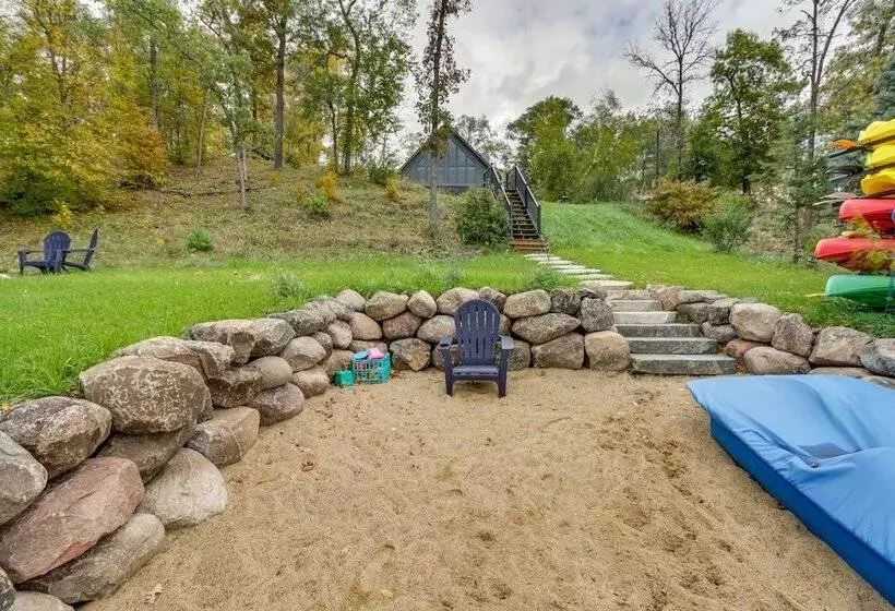 Pequot Lakes Retreat W/ Beach + Fire Pit!