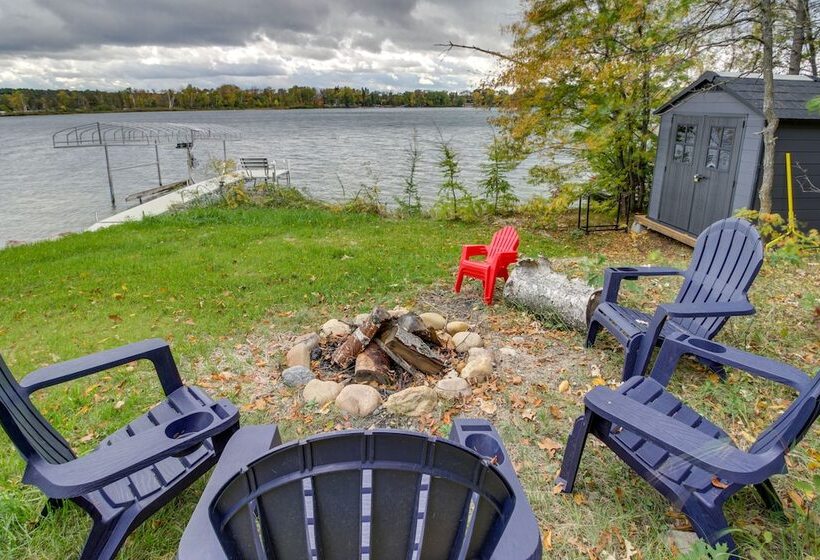 Pequot Lakes Retreat W/ Beach + Fire Pit!