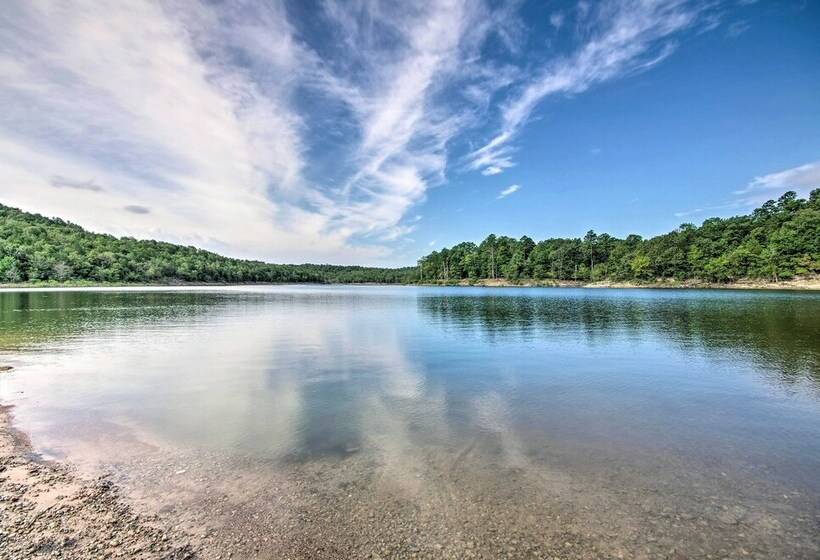 Secluded Log Cabin With Decks, Views & Lake Access