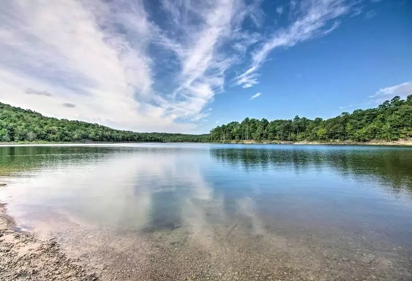 Secluded Log Cabin With Decks, Views & Lake Access