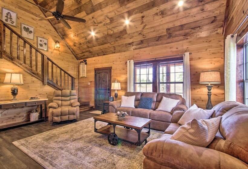 Secluded Log Cabin With Decks, Views & Lake Access