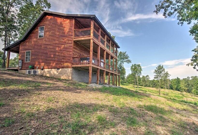 Secluded Log Cabin With Decks, Views & Lake Access