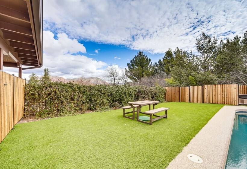Sedona Home On 1 Acre W/ Pool+red Rock Views!