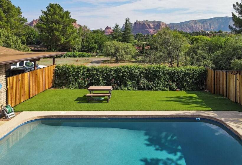 Sedona Home On 1 Acre W/ Pool+red Rock Views!