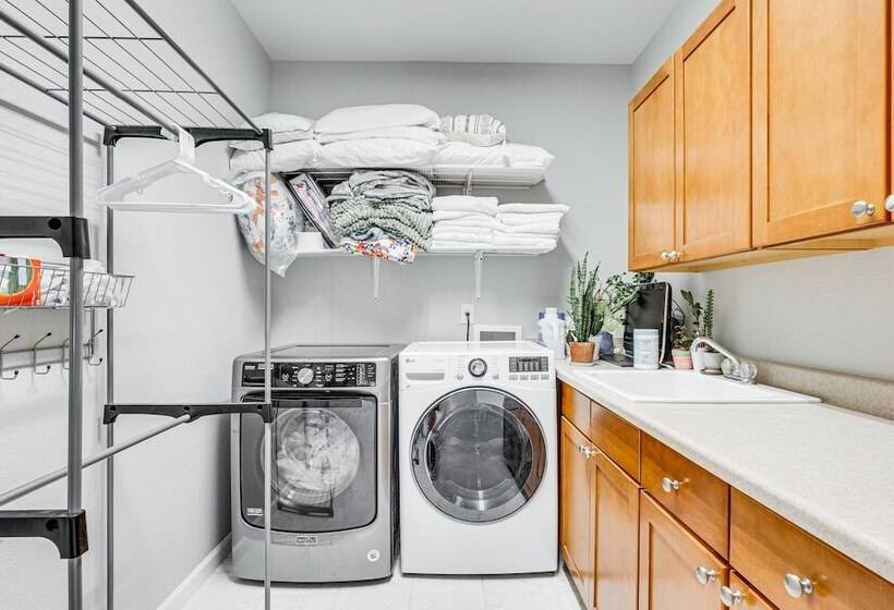 Fenced Yard & Trail Access: Dog Friendly Erie Home