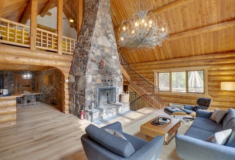 Hand Crafted Cabin W/ Whitefish Lake Views!