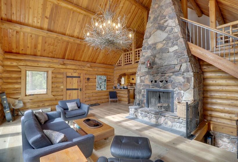 Hand Crafted Cabin W/ Whitefish Lake Views!