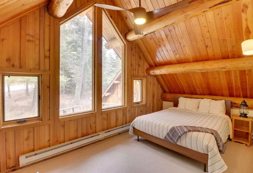 Hand Crafted Cabin W/ Whitefish Lake Views!