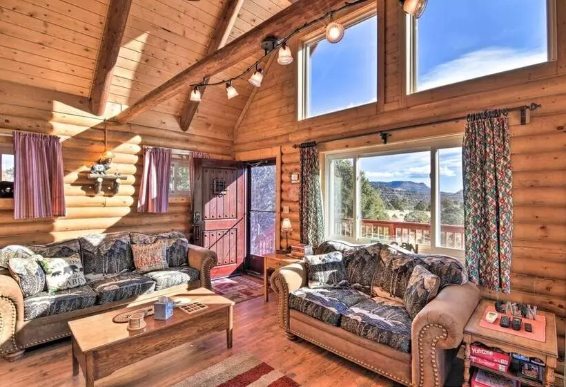 Remote Escape W/ Deck & Sweeping Mountain Views!
