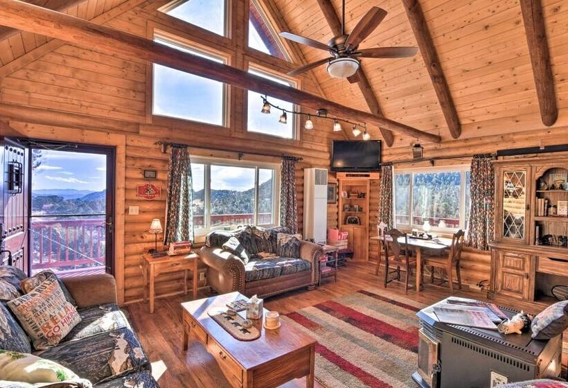 Remote Escape W/ Deck & Sweeping Mountain Views!